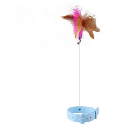 Interactive Cat Toys Funny Feather Teaser Stick With Bell