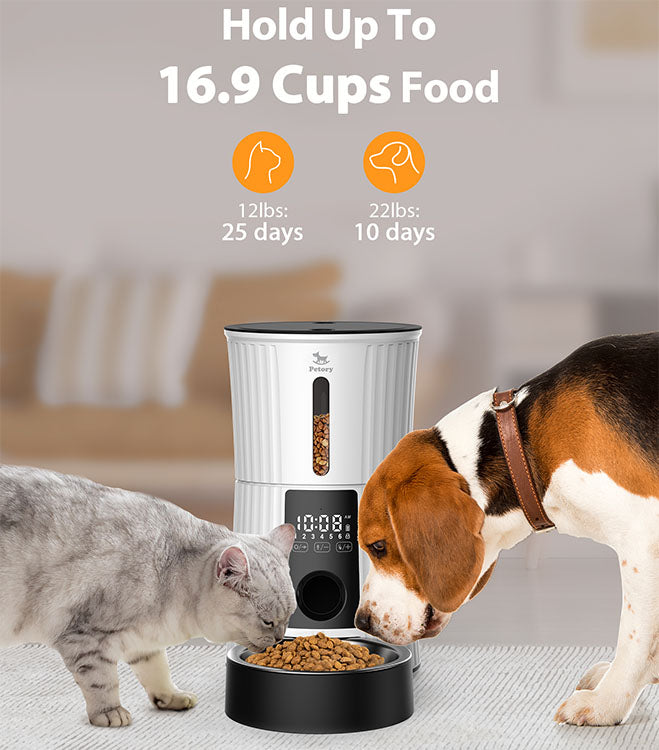 Automatic Feeder Microchip Smart 6 Meal LCD Timed 4L