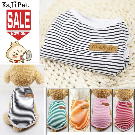 Classic Stripe Dog Shirt for Small Dogs