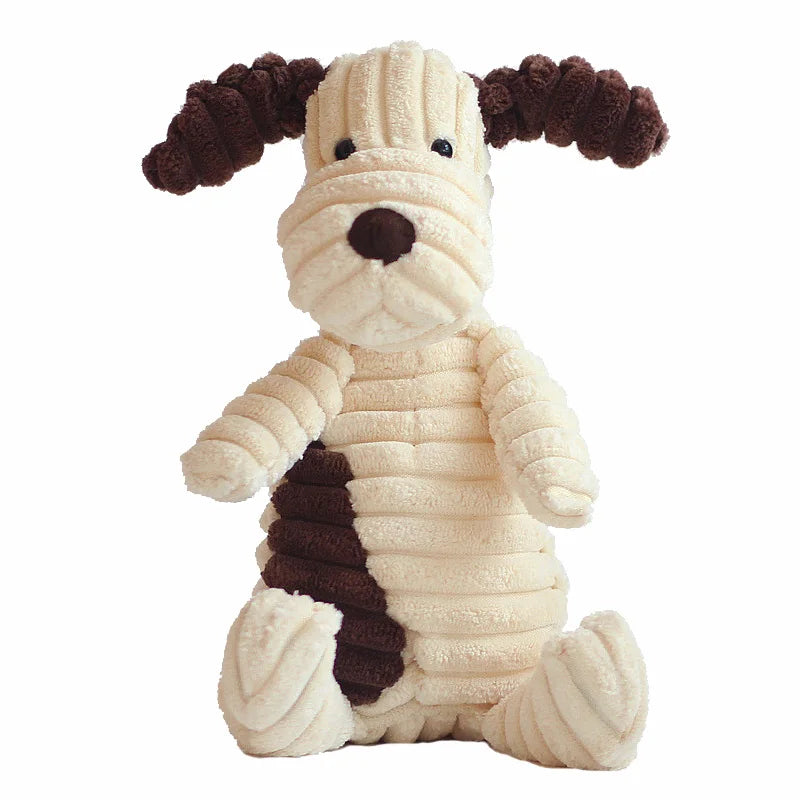 Corduroy Squeaky Dog Toy