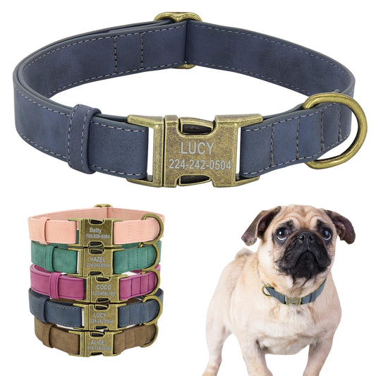 Custom Dog Collar Personalized Leather Dog Collars