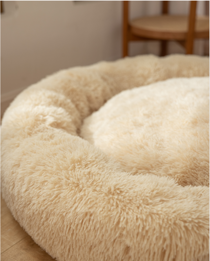 Fluffy Calming Donut Bed