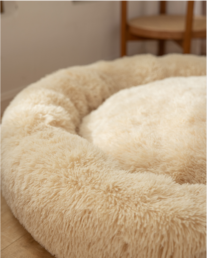 Fluffy Calming Donut Bed