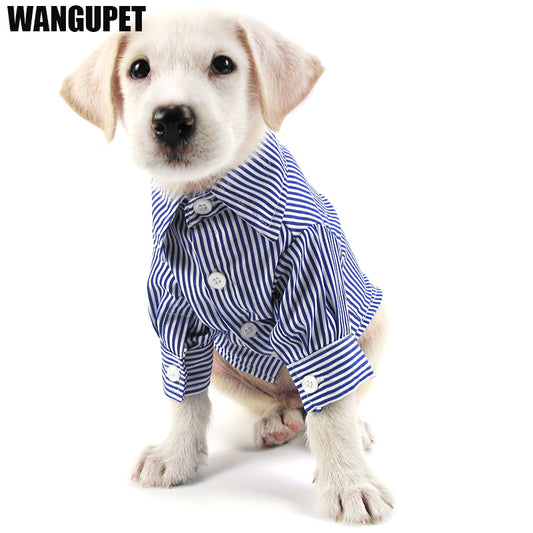 Adorable Striped Dog Shirt Leisure Clothing Fashion